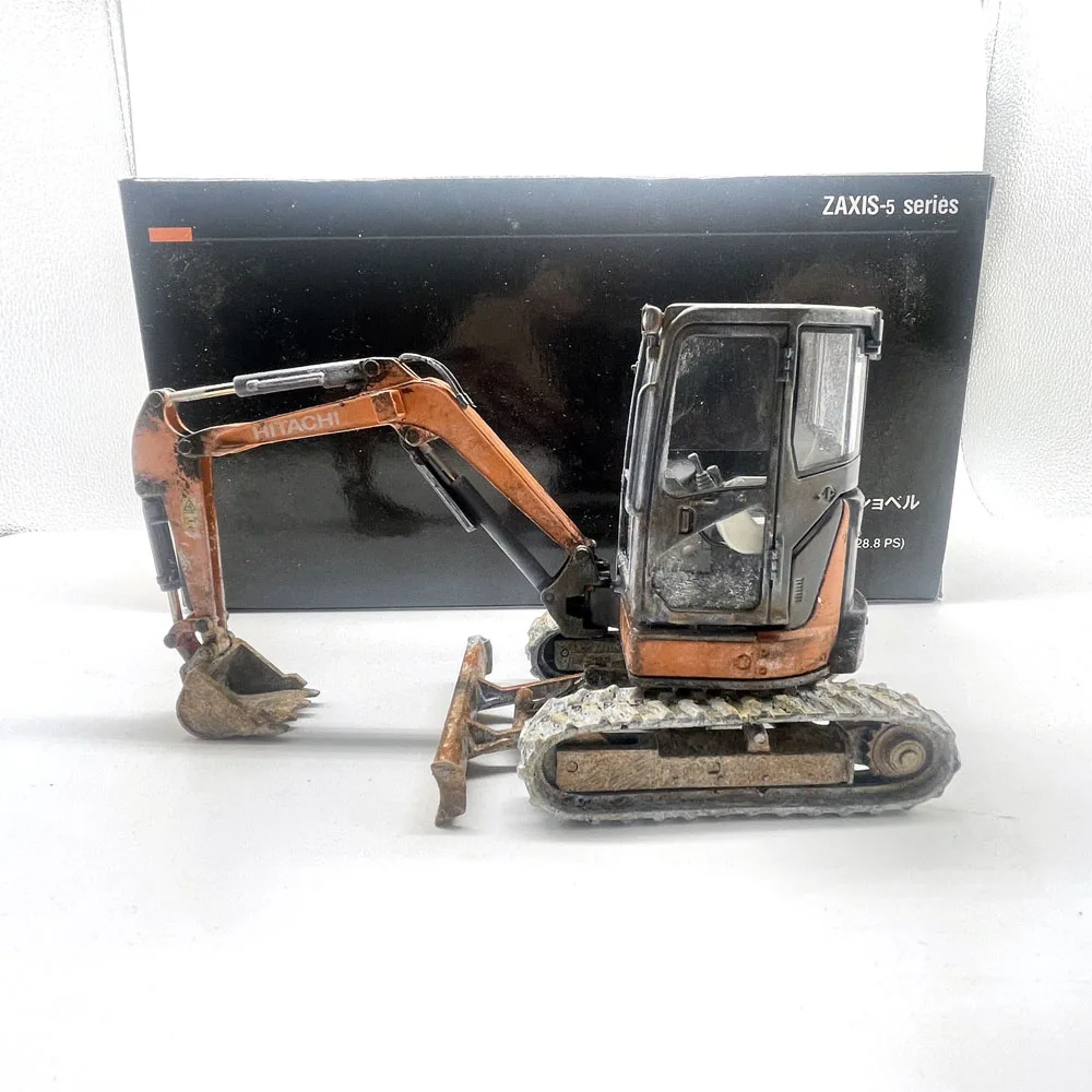 

Zaxis 35U Compact Mini Excavator Muddy Version 1/30 Scale DieCast Scene decoration, boy's birthday gift, engineering model car