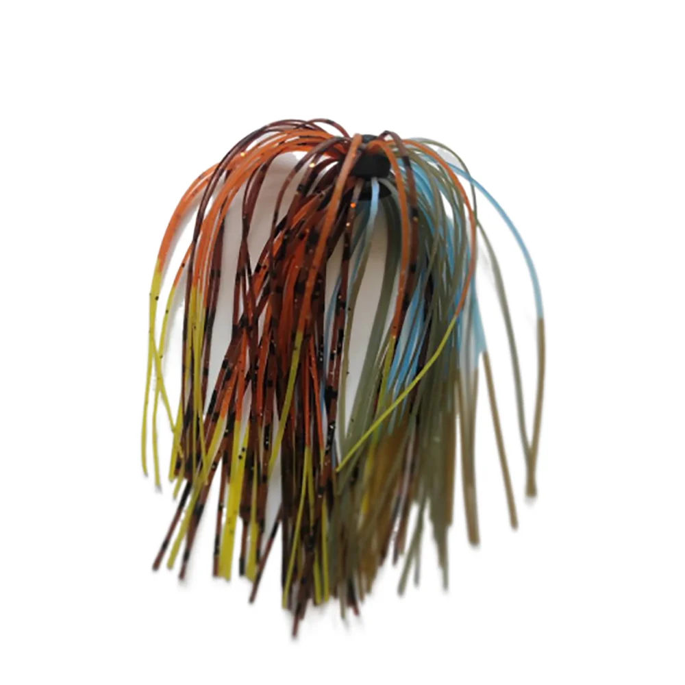 8 Bundles 50 Strands Silicone Jig Skirts Fishing Accessories for Buzzbait Spinnerbait Jighead SA24