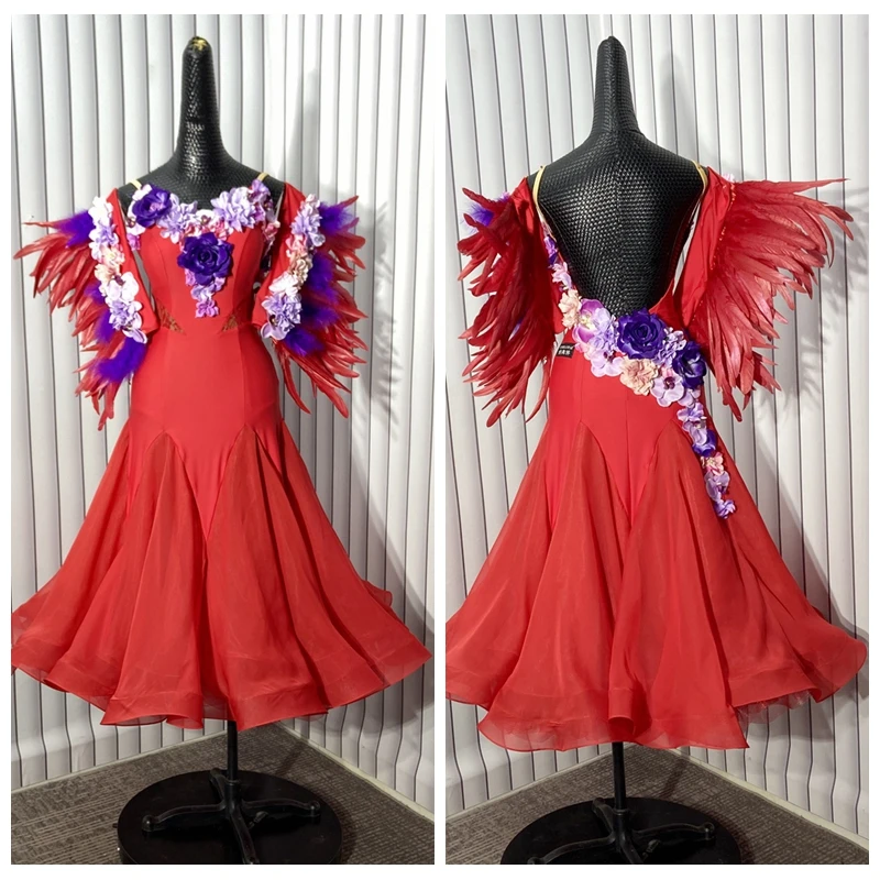 

Ballroom Dance Competition Dresses Dance Costumes Waltz Dress For Dancing Clothes Dance Wear Dress Rumba Standard Ballroom Dress