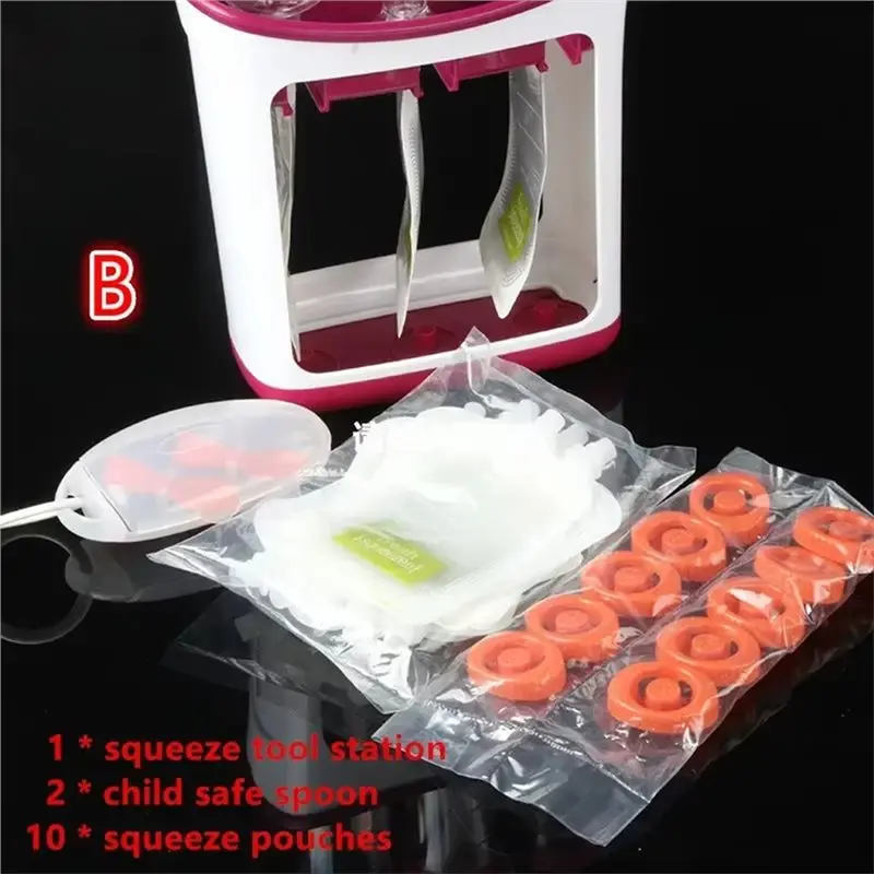 【MUST-HAVE】Organic Fruit Puree Baby Maker, Extruder, Household Kitchen Dispenser, Baby Bag Children' S
