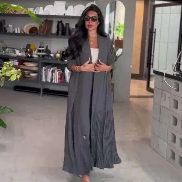 

Autumn Pure Color Casual Long Jacket And Pants Set Long Sleeve Fashion Ensemble for Women in Their Late Teens And Early Twenties