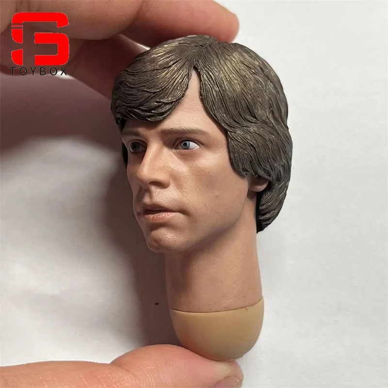 1/6 Luke SW Head Sculpt Mark Hamill Head Carving with Long Neck Model Fit 12'' Male Action Figure Body Dolls In Stock