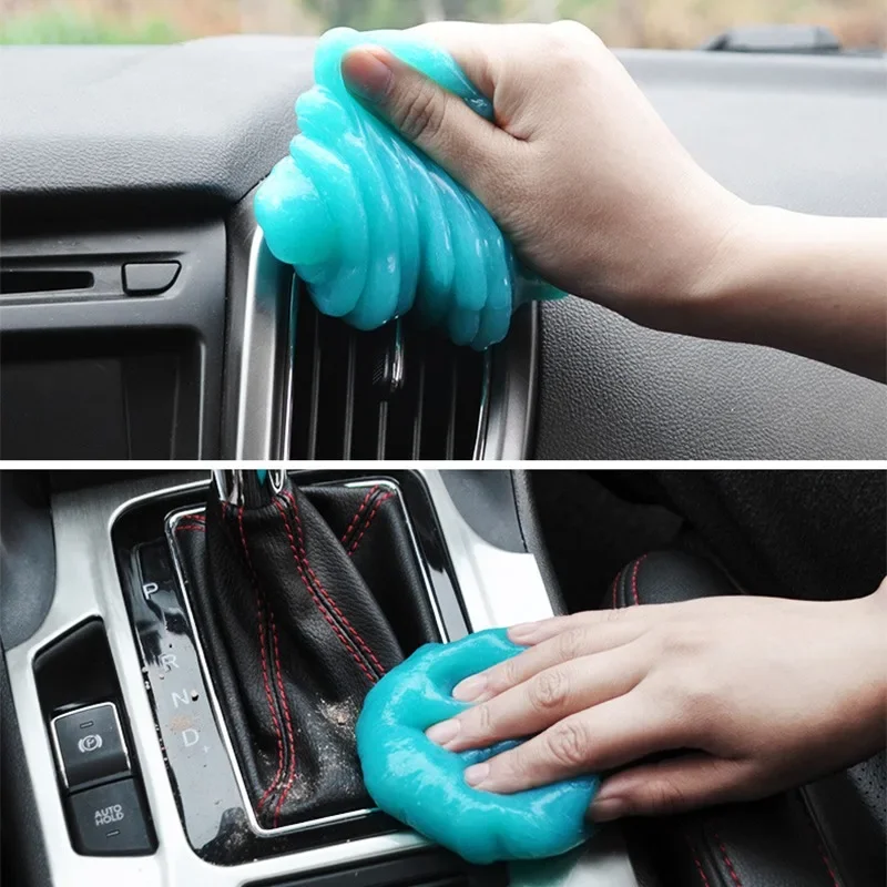 2pcs Car Cleaning Gel Slime for Cleaning Machine Auto Vent Magic Dust Remover Glue Computer Keyboard Dirt Cleaner Wash Interior