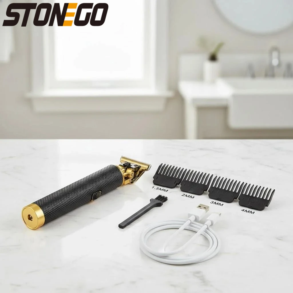 

Rechargeable Electric Hair Clipper Trimmer Beard Grooming Kit Tblade Guide Comb Home Salon Barber Use