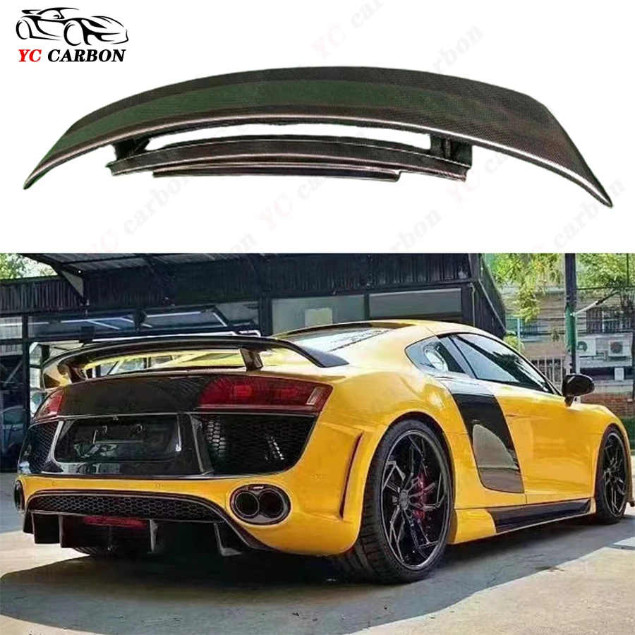 

Audi R8 2005-2015 MANSORY Style High quality Carbon Fiber Rear Trunk Spoiler Guide Wing Rear Wing Car Trunk Diverter