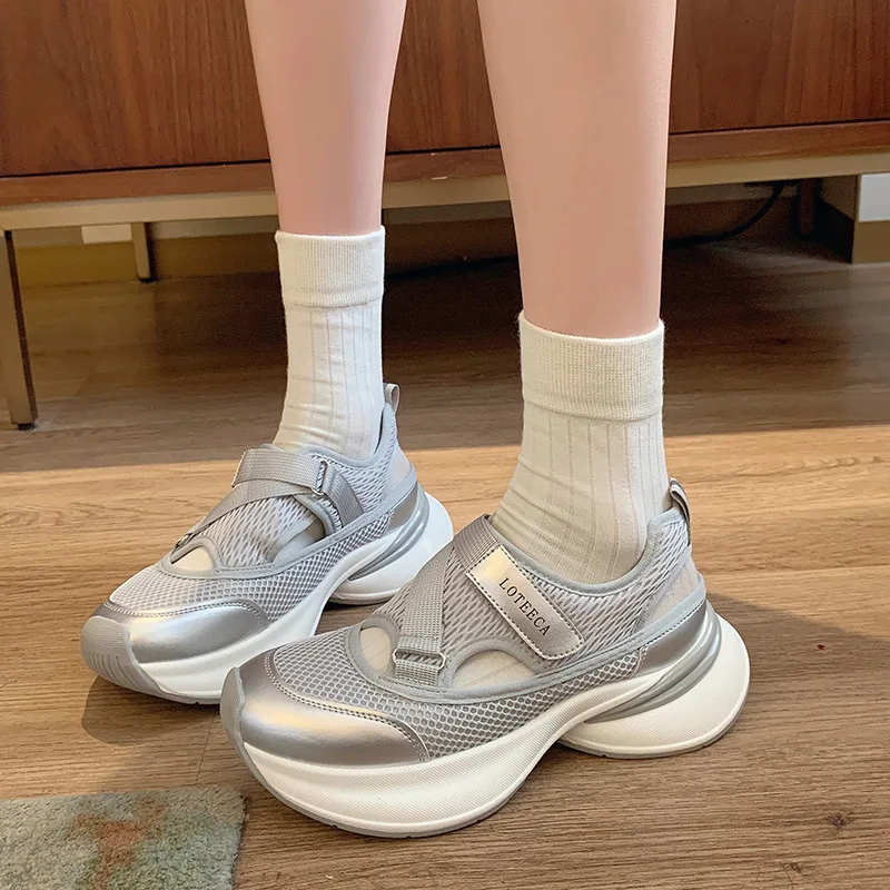 

Summer New Women's Shoes Fashion Air Mesh Sports Sandals for Woman Comfort Vacation Casual Shoes Designer Shoes Sandalias Mujer