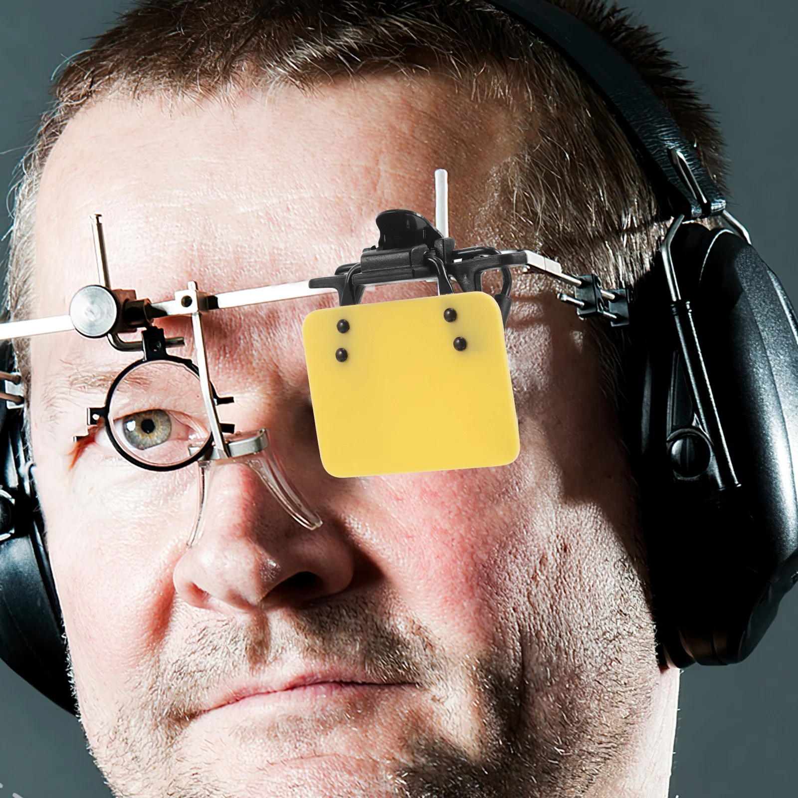 نظارات بمشبك على رقعة عين قابلة للتعديل للتدريب على الهدف المساعدة في الأماكن المغلقة والخارجية تحجب الضوء بدقة مريحة #6