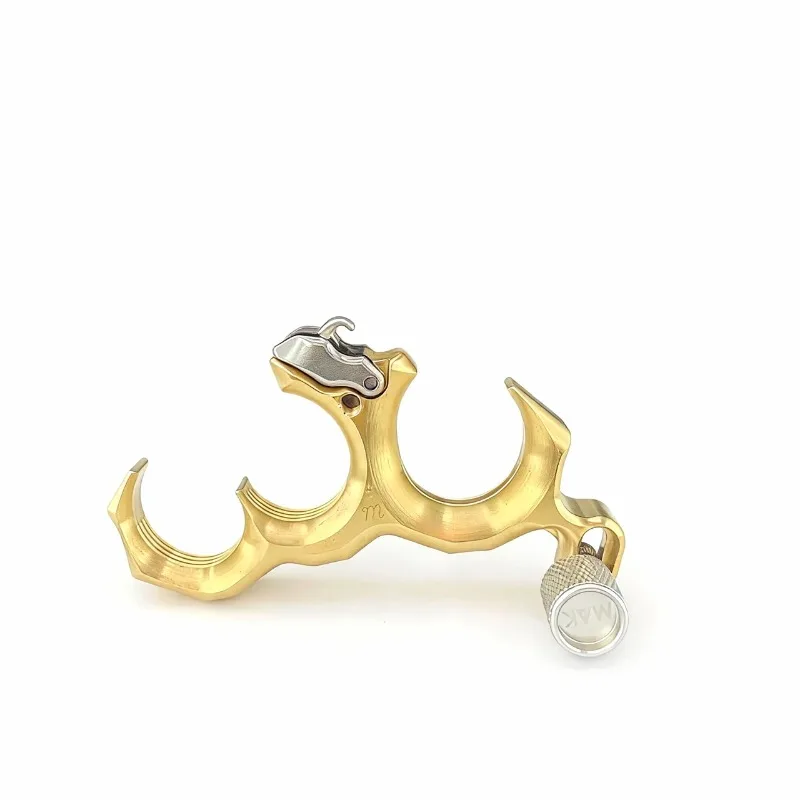 Archery Compound Bow Release 3 Finger Release  Hunting Made of Brass
