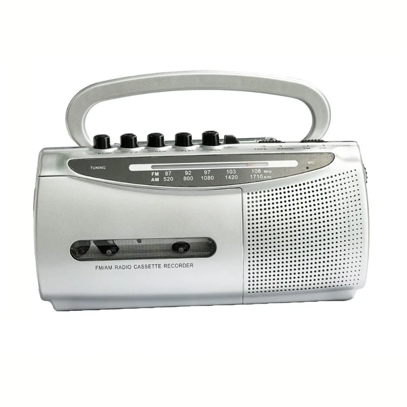 Nostalgic Compact Size Tape Recorder Cassette Player Old-fashioned Cassette Player Automatic Stop