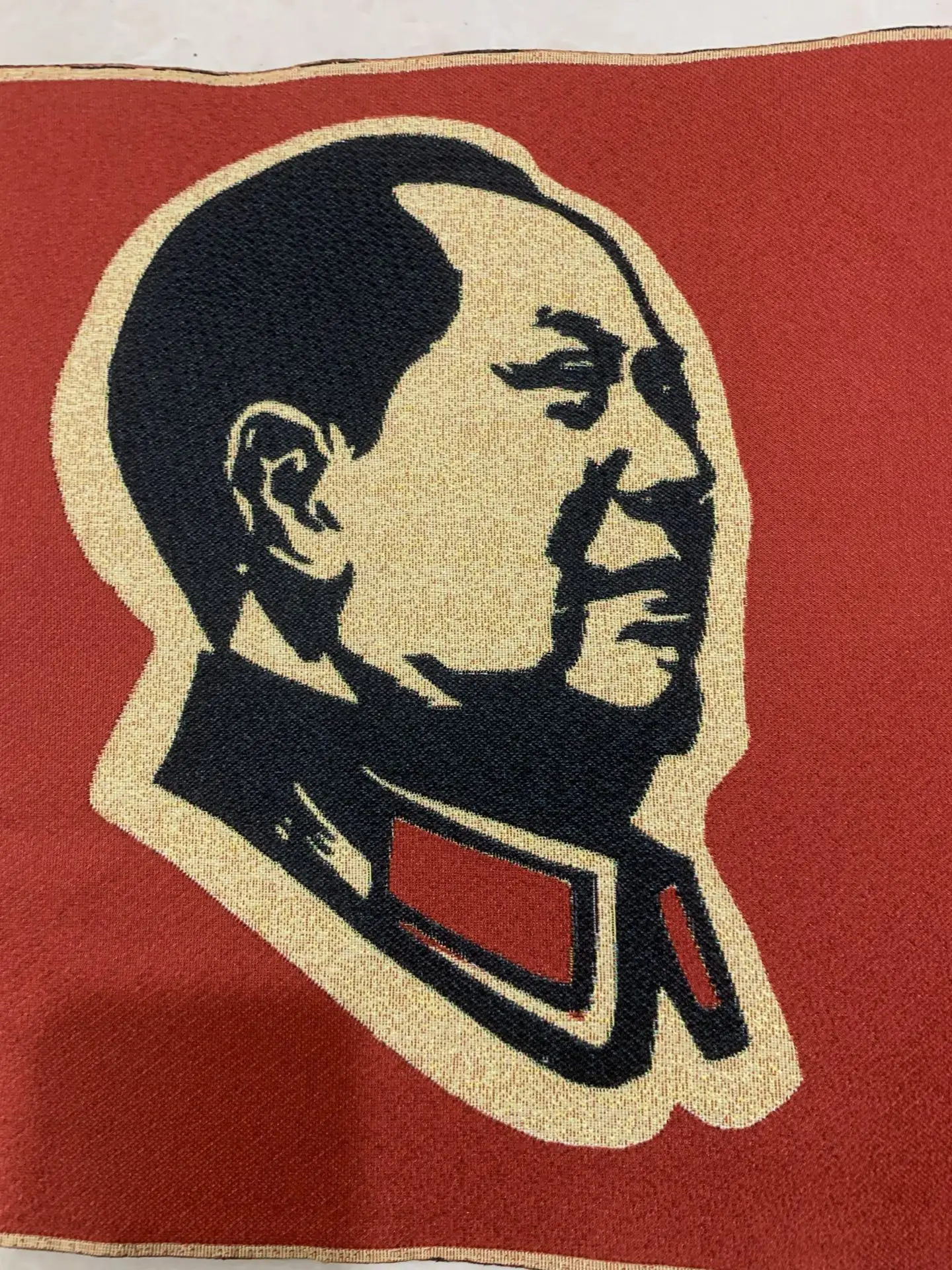 Chinese Embroidery Weaving Splendid Red Classic Character Home Tangka Decorative Painting