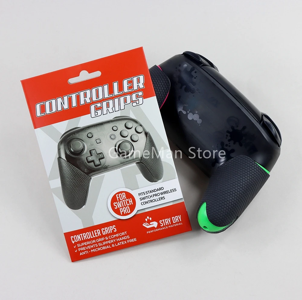 20 juegos para Nintendo Switch Pro controlador de juego empuñaduras mango pegatina antideslizante accesorios adhesivos protectores de piel