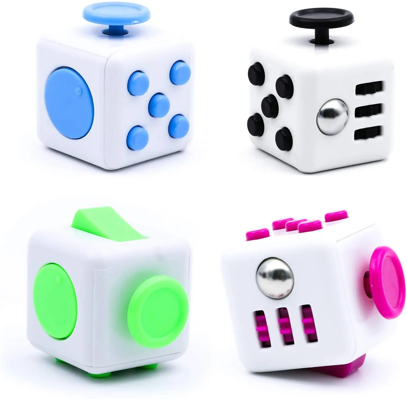 Descompressão Anti-Stress Fidget Brinquedos para Crianças e Adultos, Dedo Dedo Descompressão Dice, Autismo e Ansiedade Aliviar, Adulto