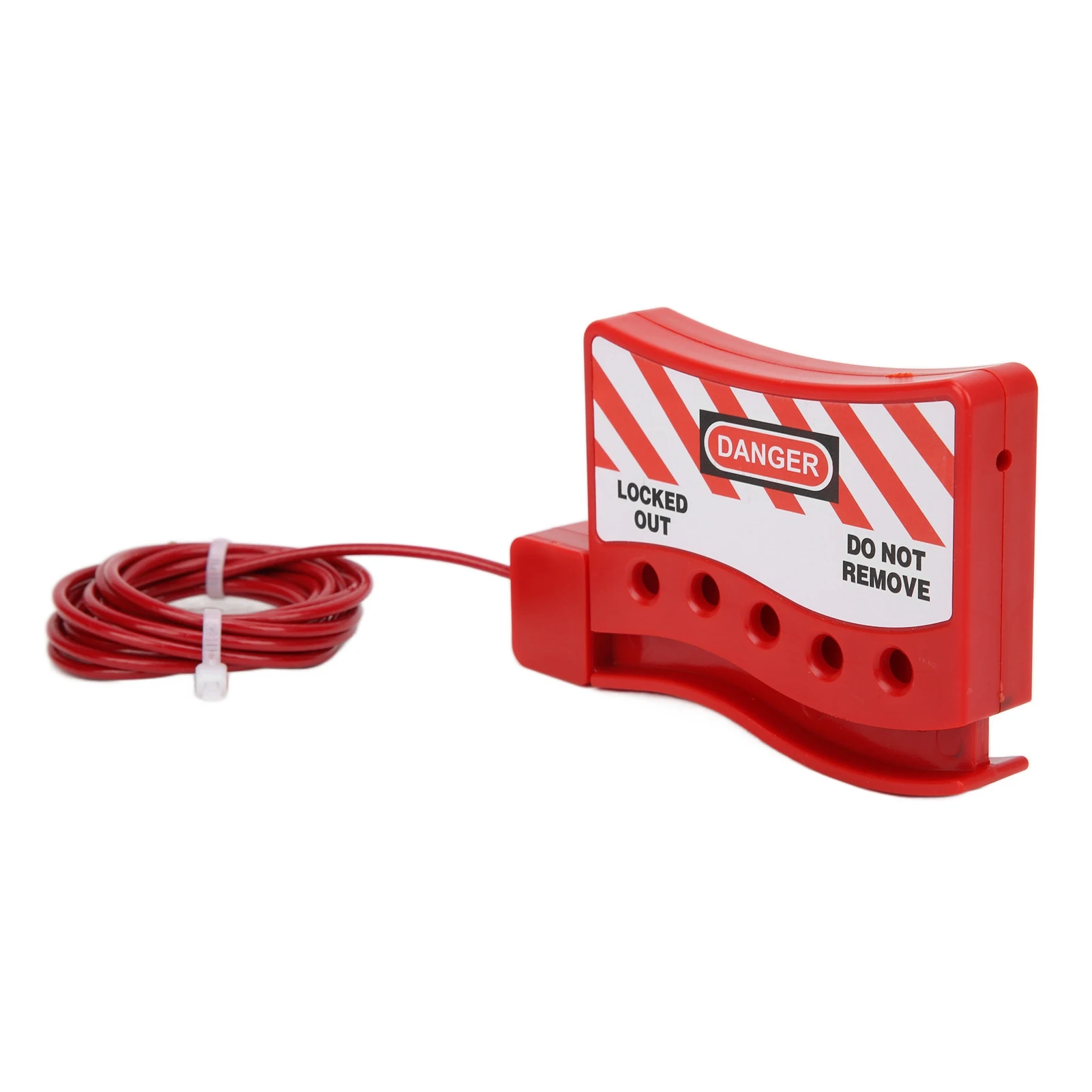 Portable High Toughness Wear Resistant Adjustable Cable Lockout Grip Industrial Lockout Tagout Safety Cable Lock view 3