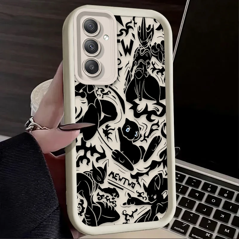 الفاخرة P-Pokemon Gengar قضية الهاتف لسامسونج غالاكسي A55 A35 A25 A15 A05 A05S 5G A24 A13 A23 A12 A22 A32 A52 A52S A71 A72 A51