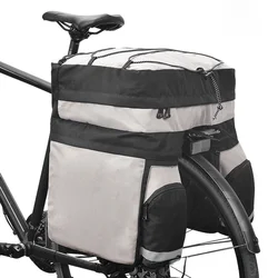 Roswheel 60L Bike accessories Bag Black Blue Red Double Bicycle Rear Seat Trunk Bag Handbag Pannier With Rain Cover