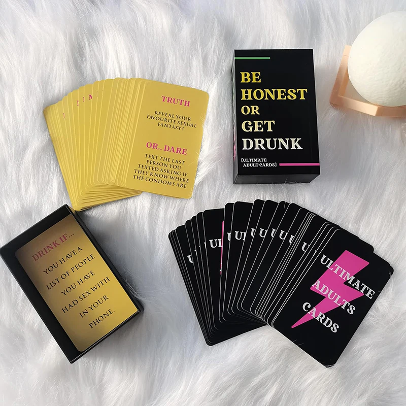 Be Honest Or Get Drunk Gioco di carte Ultimate Gioco di bere per adulti per feste Divertenti sfide impertinenti e dares perfettamente