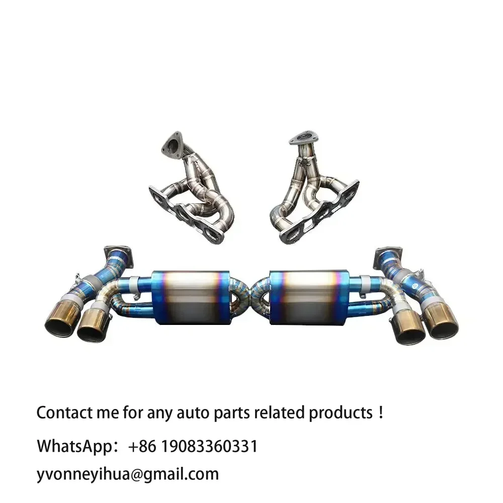 Factory Price Titanium Performance Electronic Valve Catback Exhaust System for Porsche 911 991 991.2 Turbo S Exhaust