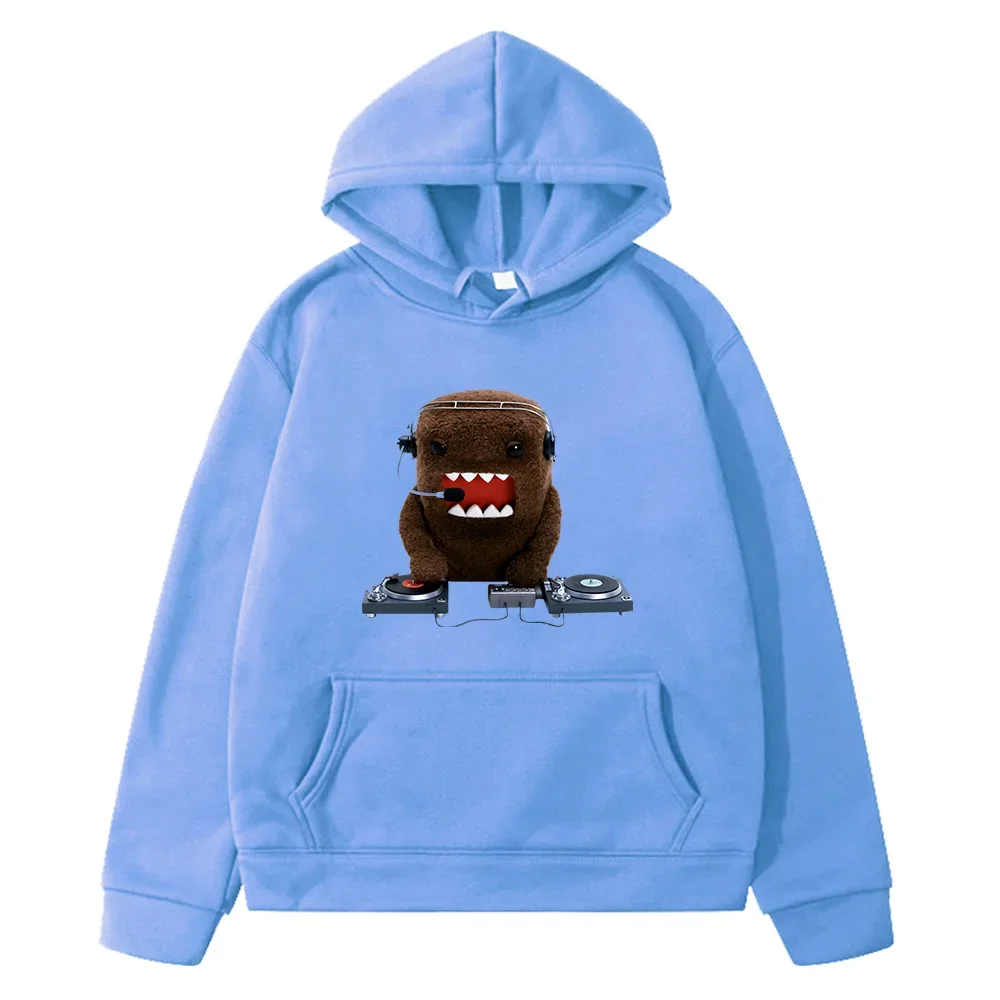 Domo Kun Cute Graphic Hoodie Long Sleeve Autumn Hooded Sweatshirts Streetwear Casual Boys Girls Kawaii Pullovers Children Hoody