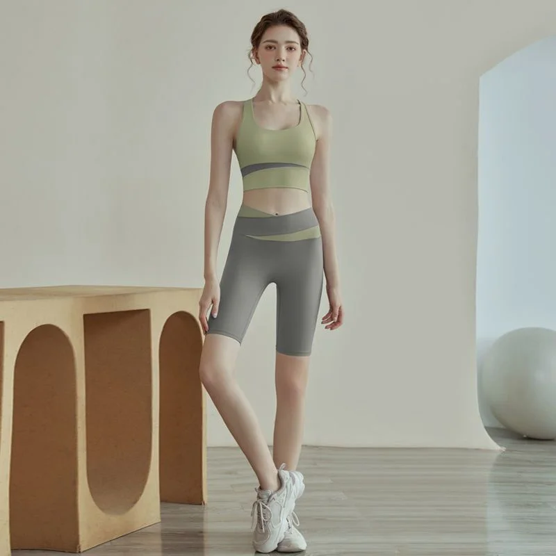 Ladies Fashion Vest Running Pantalons Outfit Women Pilates Internet Waistcoat Pants 2PCS Summer Femme Casual Yoga Two-Piece Suit