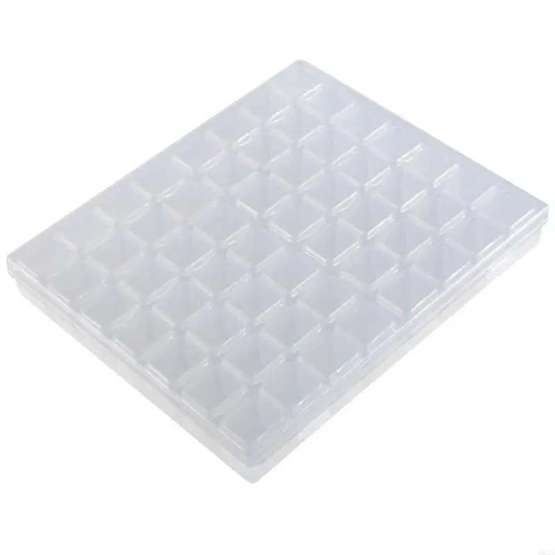 652C 56 Grids for Rhinestone Crystal Bead Organizer Independent Jewelry Box Tools Organizer Box for Screws Ring Earrings Neck