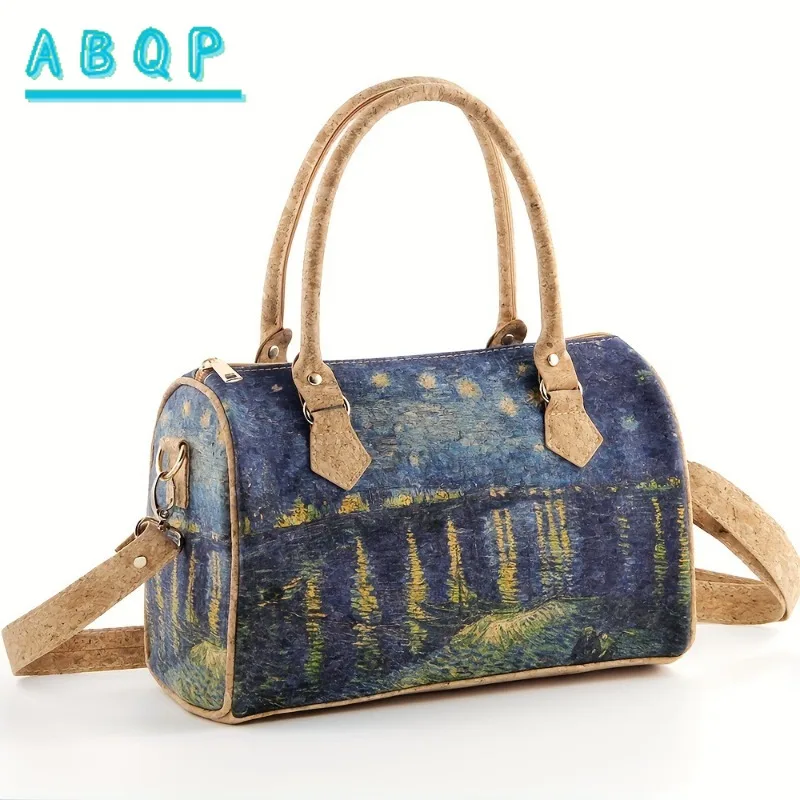 

Женская модная сумка через плечо, портативная большая вместительная мягкая сумка через плечо с узором звездного неба, креативный дизайн