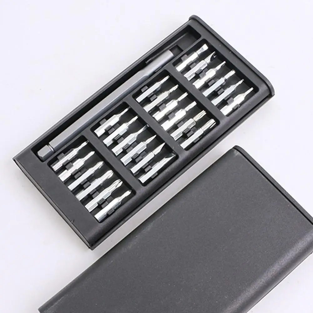 Set di cacciaviti di precisione 25 in 1 Orologio per telefono cellulare Computer Manutenzione multifunzione Set di strumenti di smontaggio Cacciavite 24 pezzi