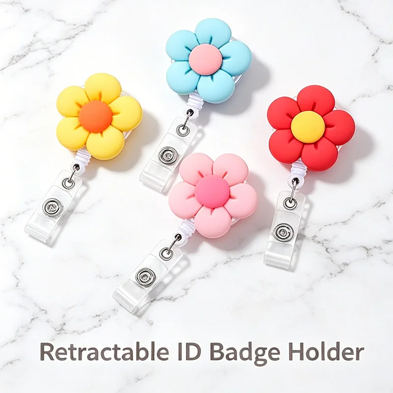 Badge Reel Badge Roulette Holder Retractable Id Pendant Id Holder Retractable Portagafetes Medical Badge HZ02