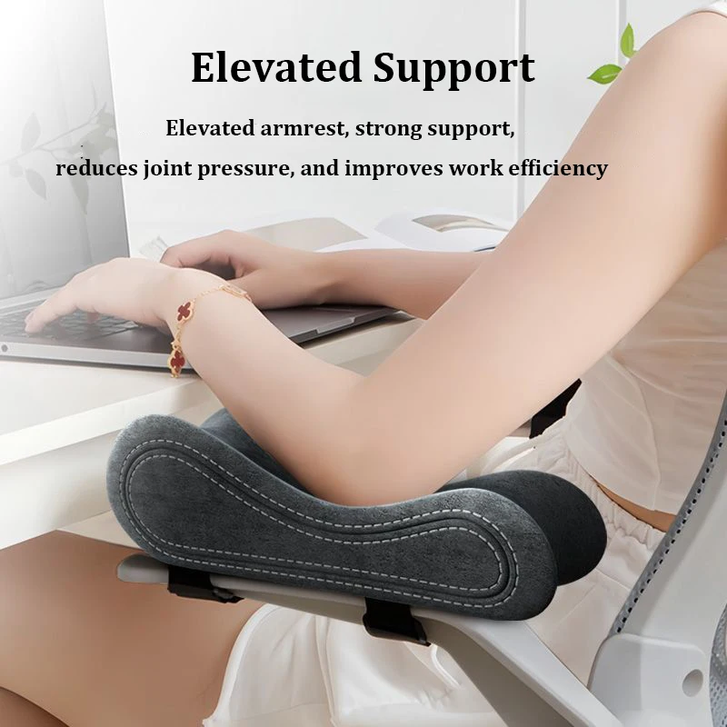 2 Pcs Chair Armrest Pad Computer Gaming Chair Elbow Support Cushion Forearm Pressure Relief Latex Memory Office Chair Pillow