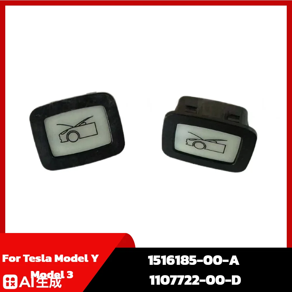 1516185-00-A  1107722-00-D Auto Parts Trunk Hood Safety Release Button Fit for Tesla Model Y Model 3 High Quality Front Hood
