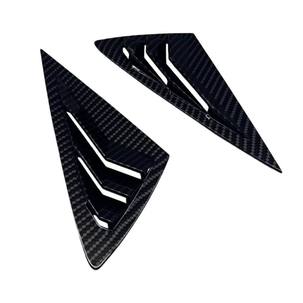 For Hyundai Accent Solaris 2018-2022 Plastic Rear Window Quarter Louver Scoop Cover Side Vent Trim Car Adhesive Accessories
