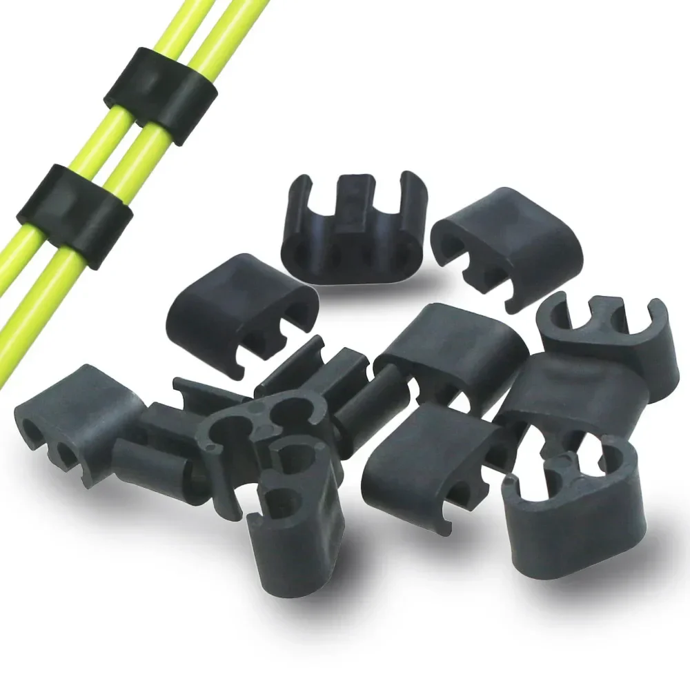 Universal Cable Guide Plastic Cycling Hydraulic MTB Road Bike Shift Cable 10pcs 4mm Accessories Clips Disc Brake