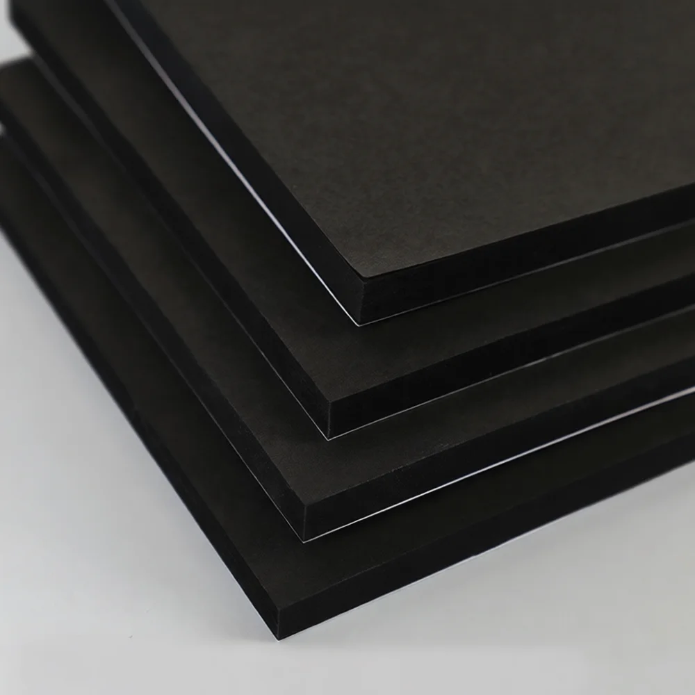Thickened Pure Black Sticky Notes Minimalist Memo Pads Self Adhesive Label School Office Note Taking Supplies For Journal