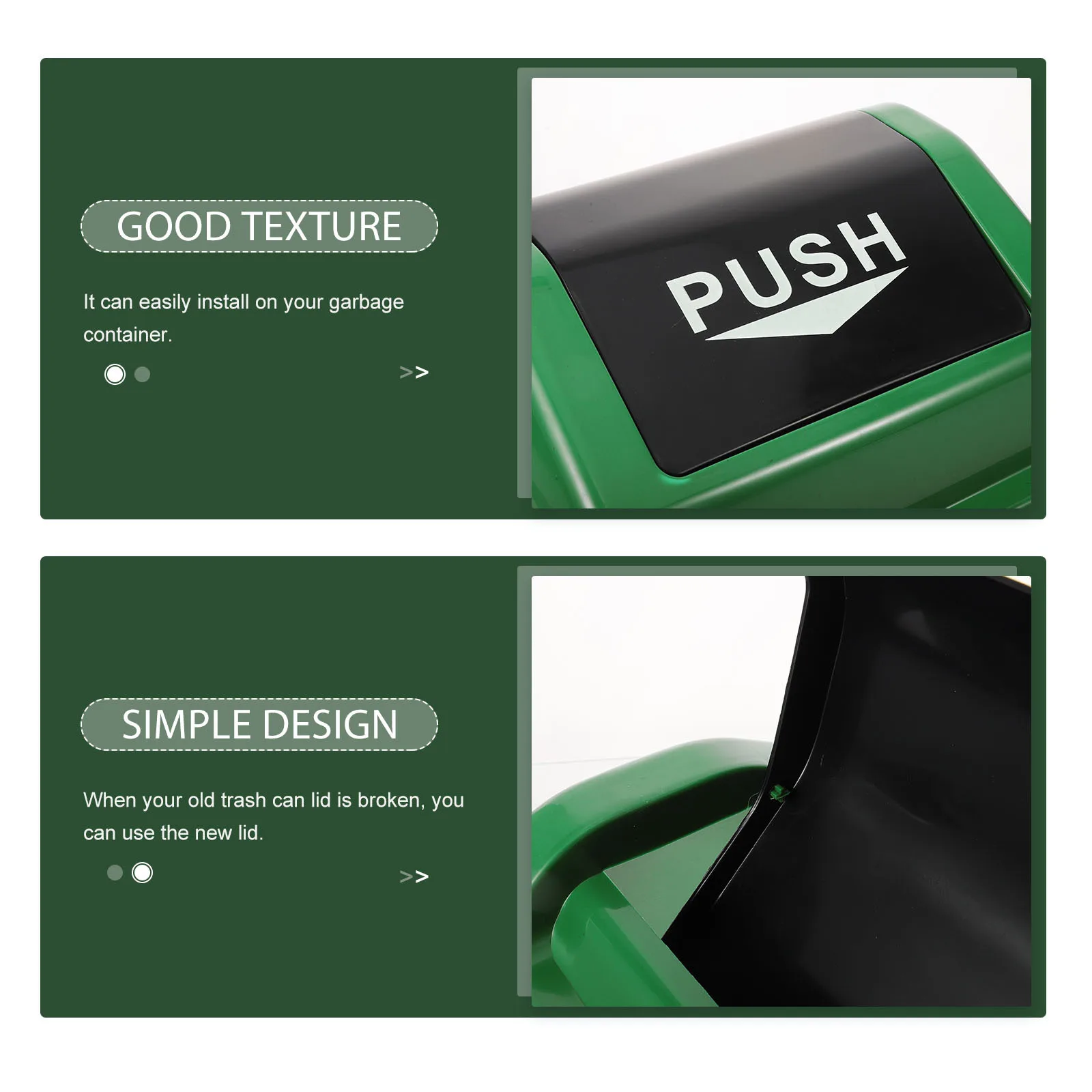 

Trash Can Replacement Plastic Heavy Duty Waste Bin Plastic Trash Can Cover Cover For Home Park Office Garden Sanitation