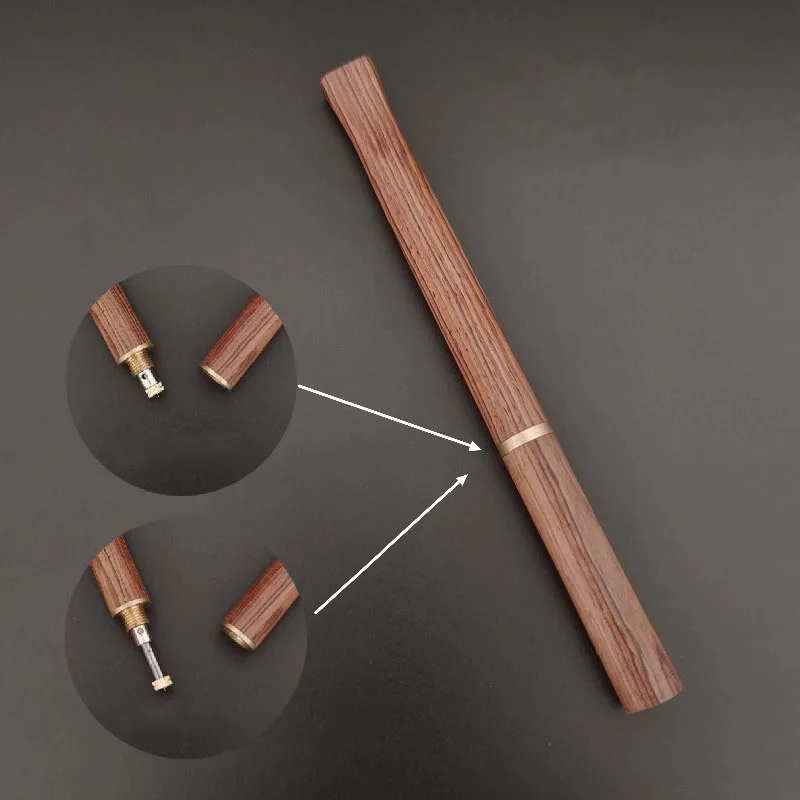 New Cigarette Smoking Pipe Wood Pipe for Coarse, Medium and Fine Three-purpose Cigarette Holder Best Straight Cigarette Pipe