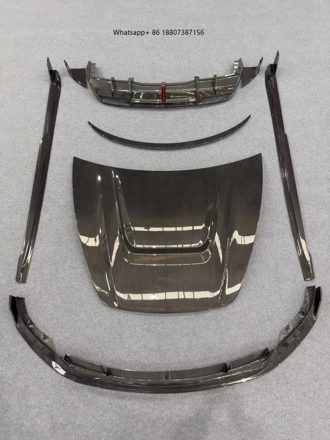 

New forTesla Model 3 Dry Carbon Bumper with Exhaust Cut-Outs-Bolt-On Universal Fitment 1 Year Warranty