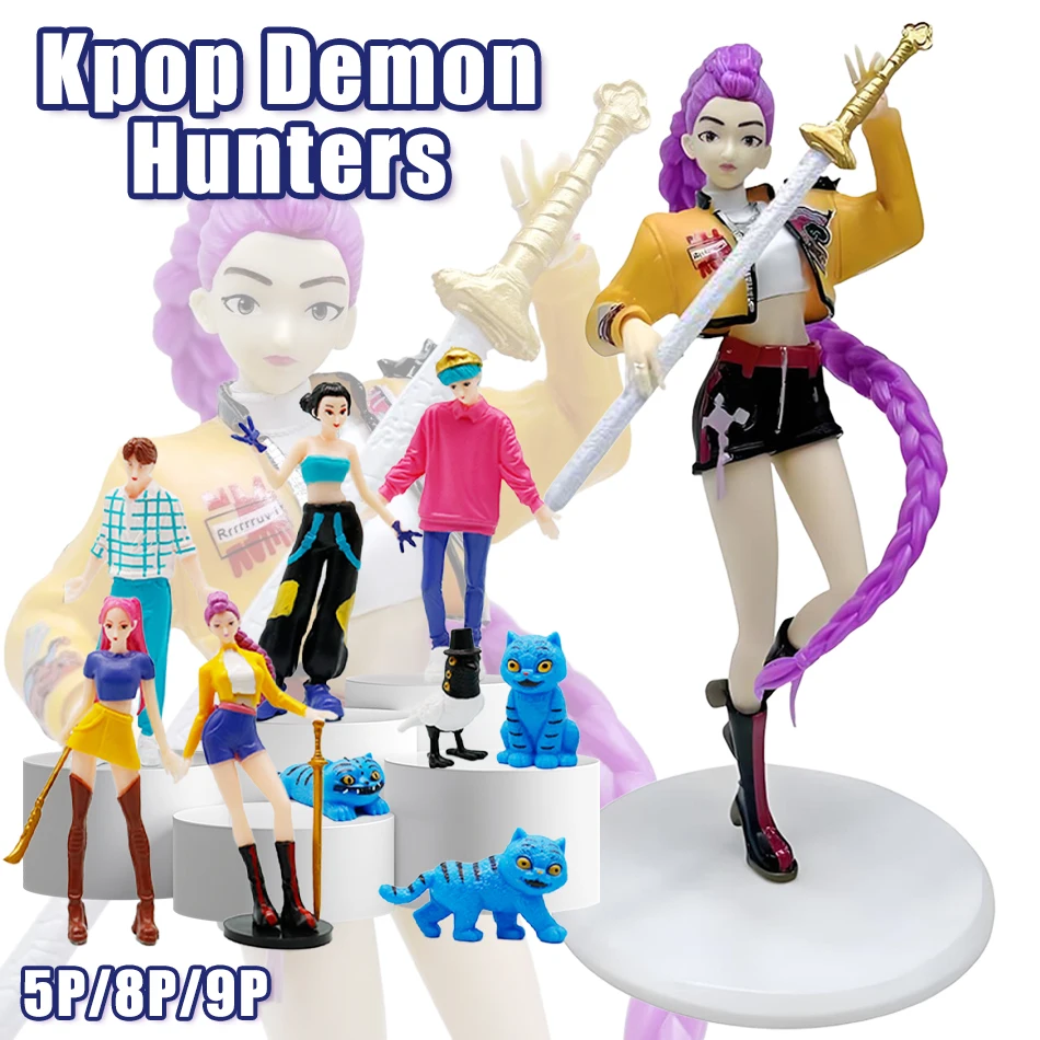 5 قطعة/المجموعة عمل الشكل 9 قطعة/المجموعة لعبة Derpys النمر رومي ميرا زوي كس تمثال دمية لمحبي هدية