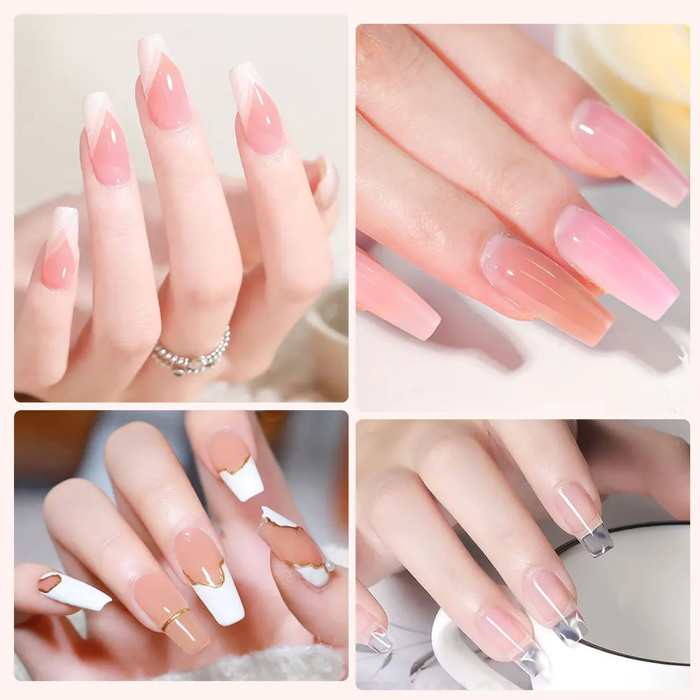 LIMEGIRL بولي جيل للأظافر 30 مللي مسمار بريق بناء سريع تمديد هلام للمظهر الطبيعي ثلاثية الأبعاد صب هلام لصالون رسومات أظافر لتقوم بها بنفسك