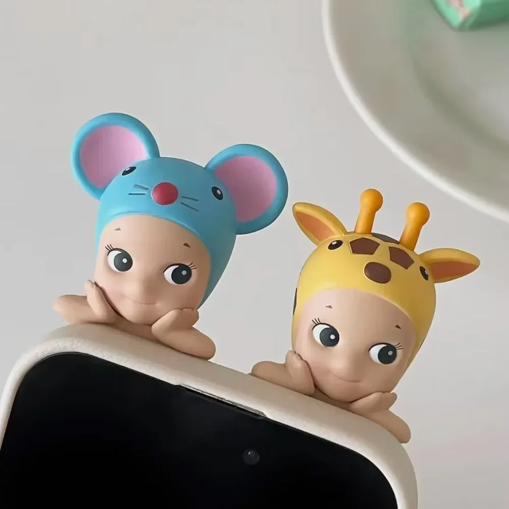 Cute Animal and Fruit Series Doll Anime Figures Blind Box 8cm Action Figure Car Ornament Children Gift Decoration