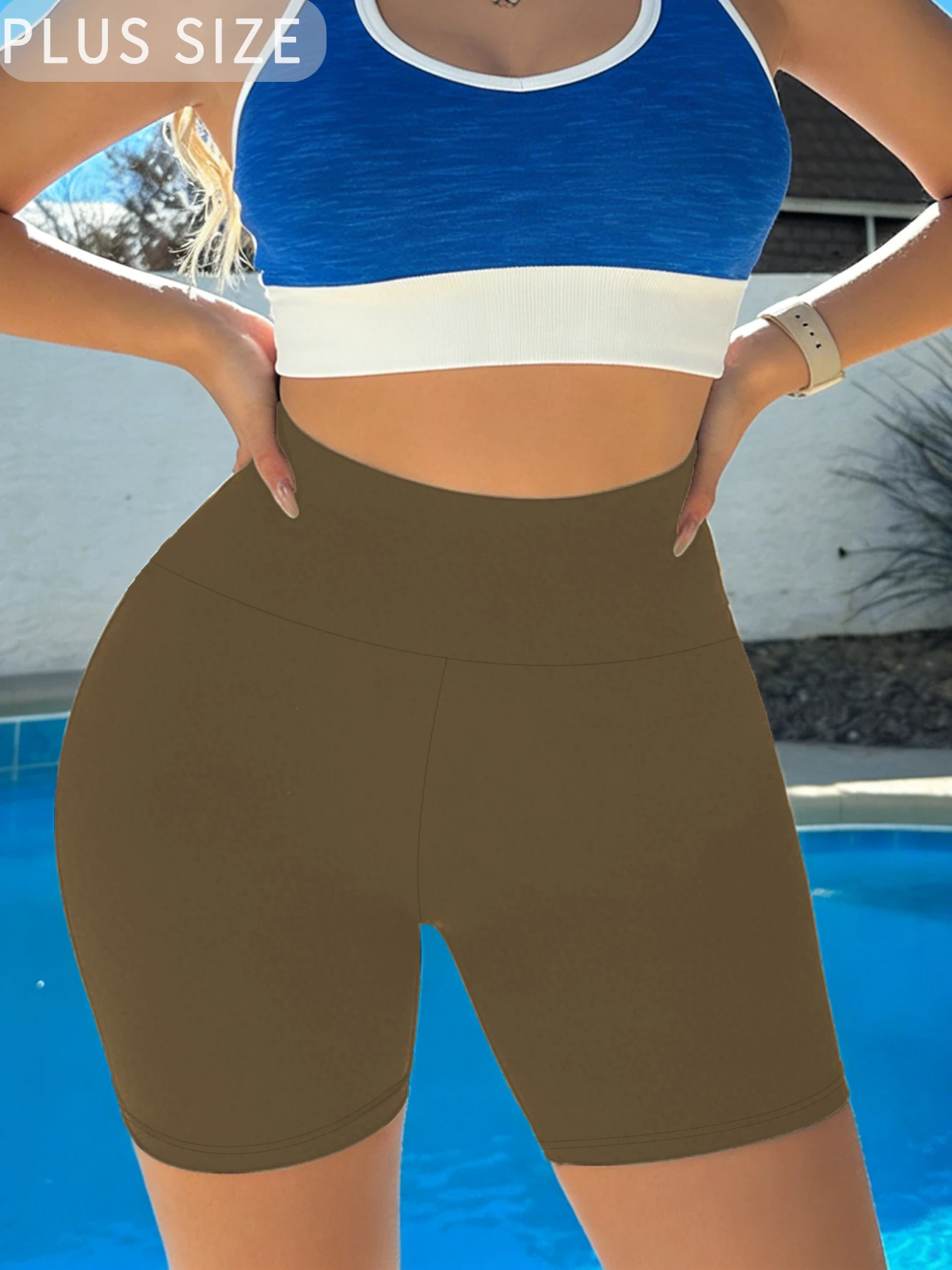 

Шорты-велосипедки больших размеров с высокой талией для женщин: супермягкие, непрозрачные, для тренировок, йоги, бега, дома и повседневной носки