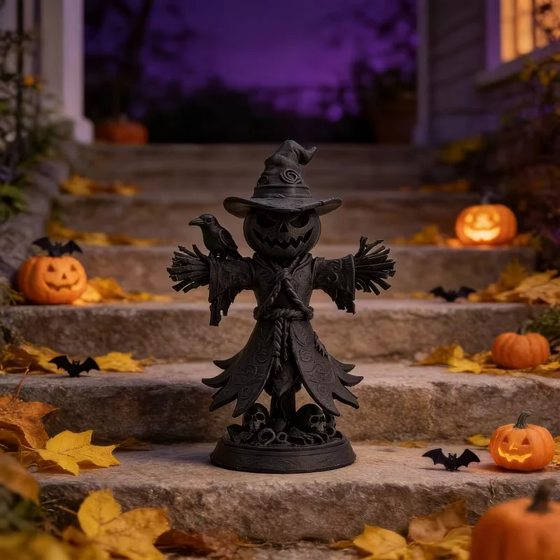 3D Printing Mockup - Halloween 3D Printed Terrifying Pumpkin Statue,