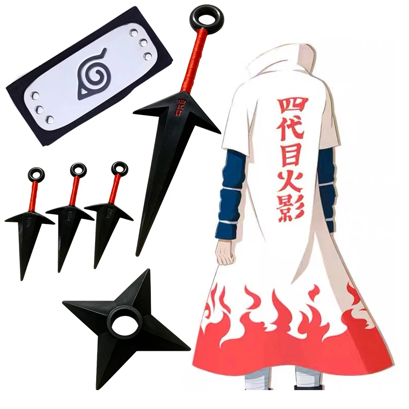 Anime Naruto Cosplay 4Th Uzumaki Naruto Costume adulte enfants Cape cadeaux d'halloween