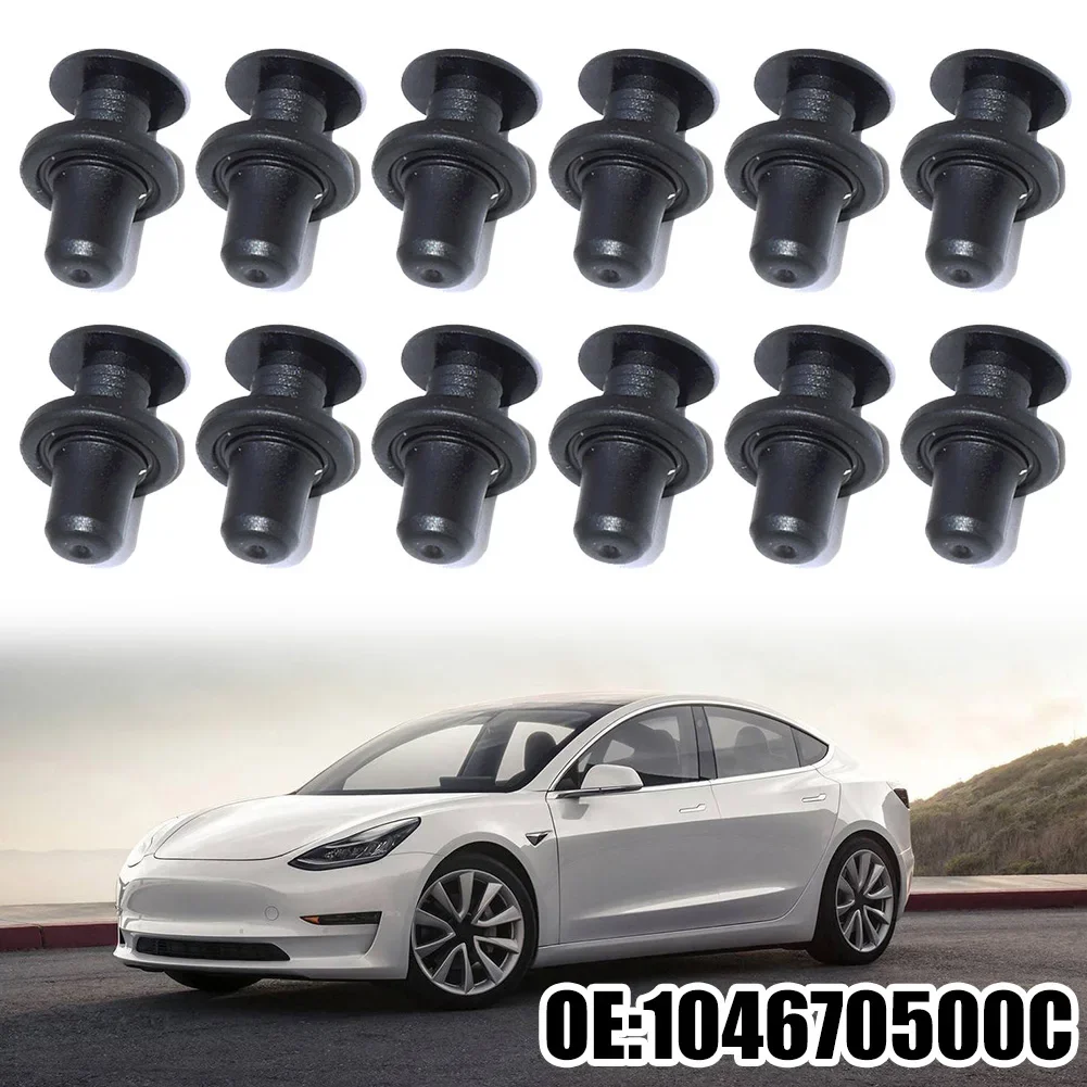 

12x Trunk Front Trim Fastening Seal Clip Black Fixture Gaskets Parts For Tesla Black Accessories For Vehicles