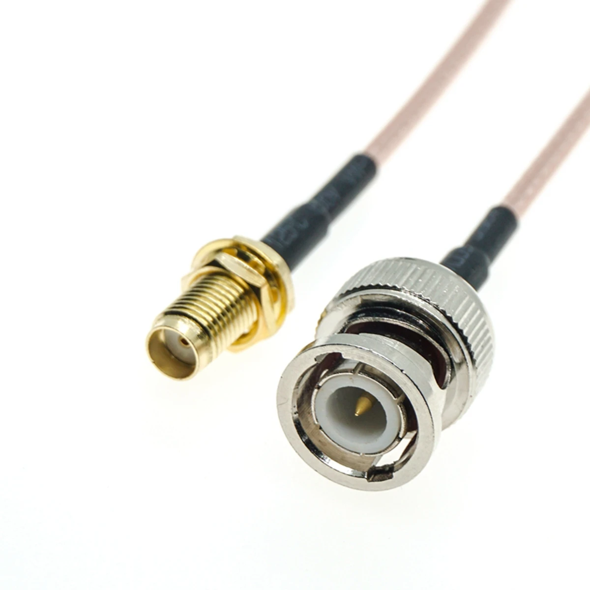 RG316 Cable BNC Male to SMA Female Bulkhead Crimp RF Connector Jumper Coax Pigtail