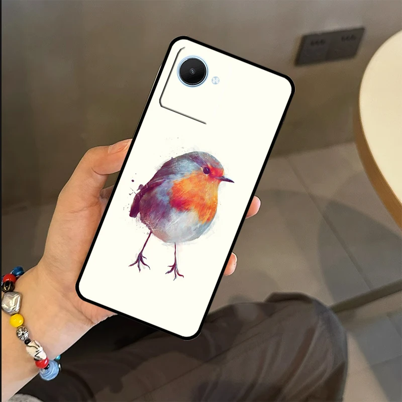 Robins Bird Case For Realme GT Neo 5 3 2 3T 2T 8 10 11 9 Pro Plus C21Y C11 C15 C25 C30 C31 C33 C35 C55