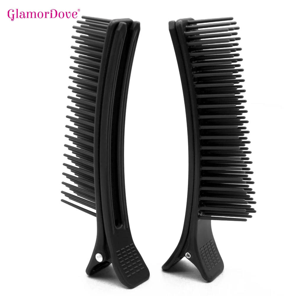 2 pçs ferramentas de extensão do cabelo ferramenta de corte de cabelo seções de cabelo pente clipe ferramenta