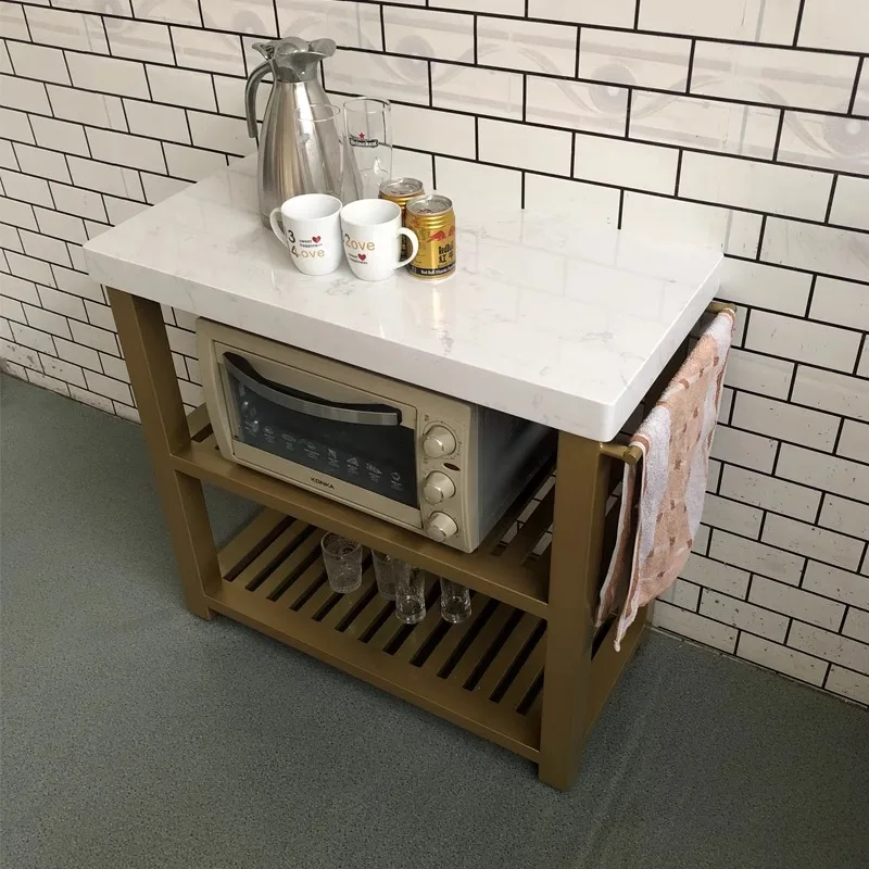 Nakashimadai Cooking Table Separately Movable Marble Oven Kitchen Operation Table Locker Side Cabinet Shelf