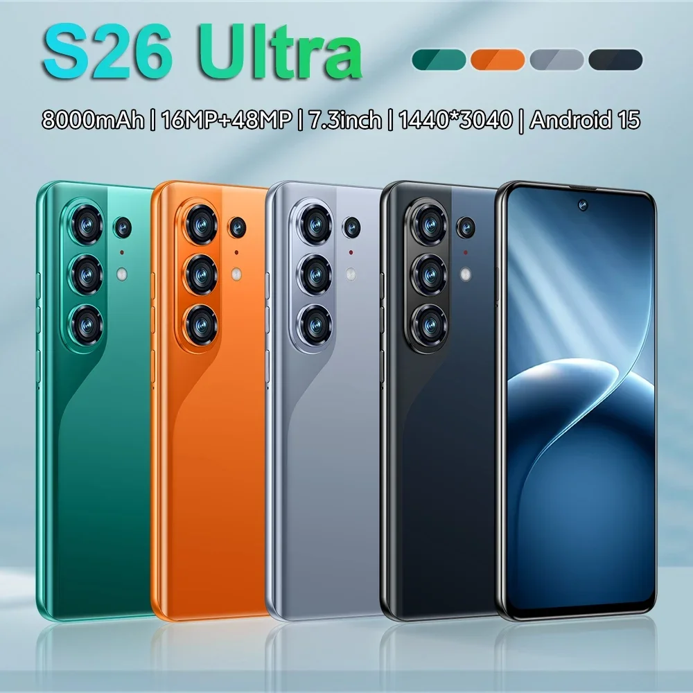 K-Touch Mobiltelefone C26 Ultra Smartphone Android 5G 7,3 HD Handy 22GB 2TB 7800mAh Octa-Core Entsperrt Dual-SIM 16+48MP Kamera – Detail 4