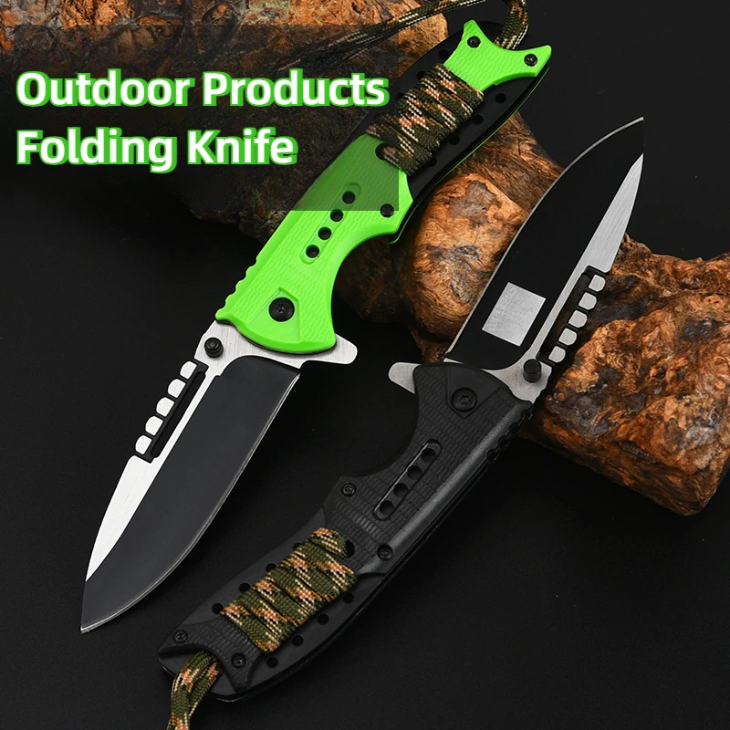 New Outdoor Multifunctional High Hardness Stainless Steel Folding Machete Camping Survival Portable Self-Defense Pocket Knife