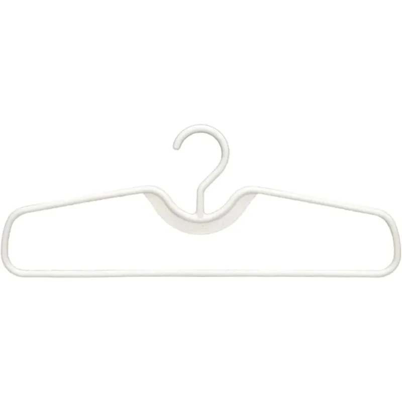 White Plastic Space-Saving Slim Closet Hangers, Anti-Slip Heavy-Duty Design, Perfect for College Dorms, Homes & More, (120)