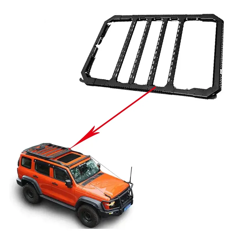 

Auto parts Pickup roof rack for Tank 300 off road aluminum steel alloy ladder rack Tray Luggage Cargo Carrier Roof Racks